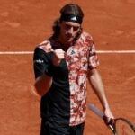 Stefanos Tsitsipas at 2023 Roland-Garros