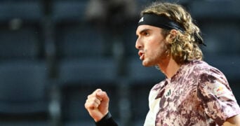 Stefanos Tsitsipas at the 2023 Italian Open