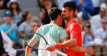 Carlos Alcaraz and Novak Djokovic