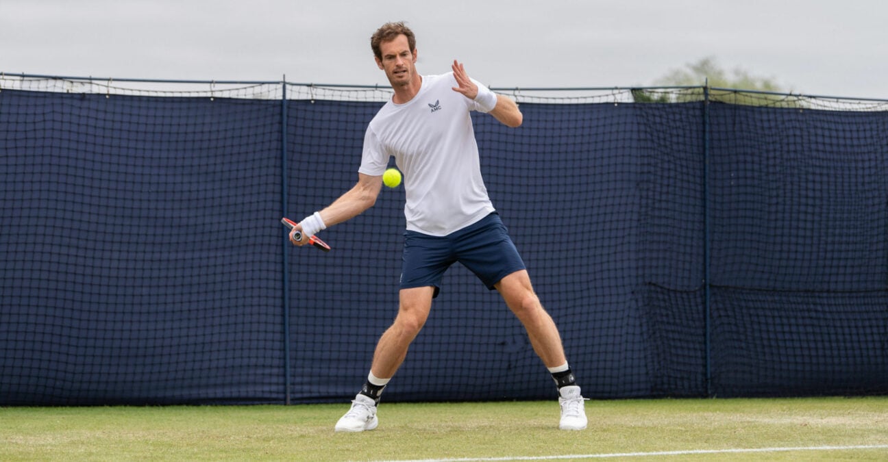 Andy Murray at the 2023 Surbiton Trophy