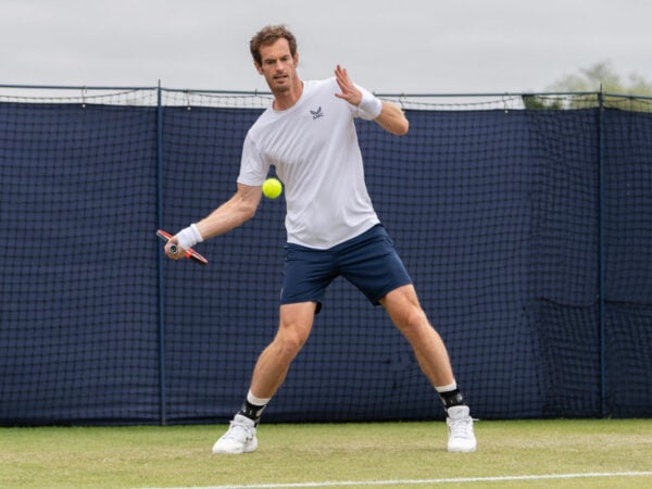 Andy Murray at the 2023 Surbiton Trophy