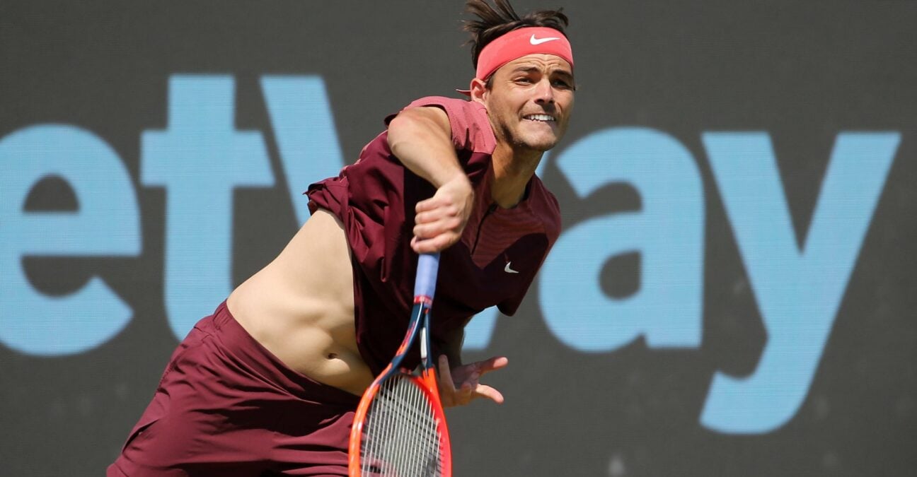 Taylor Fritz serve