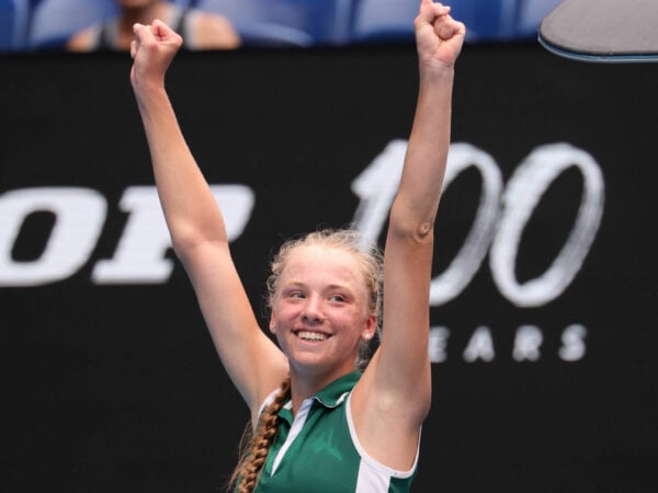Alina Korneeva at the 2023 Australian Open junior event
