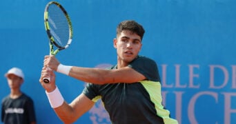 Carlos Alcaraz at the 2023 Hopman Cup