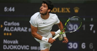 Carlos Alcaraz at the 2023 Wimbledon Championships