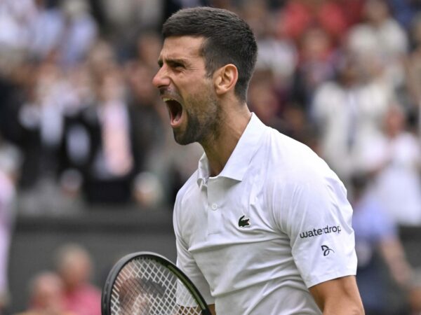 Novak Djokovic at Wimbledon in 2023 (Chryslene Caillaud/Panoramic)