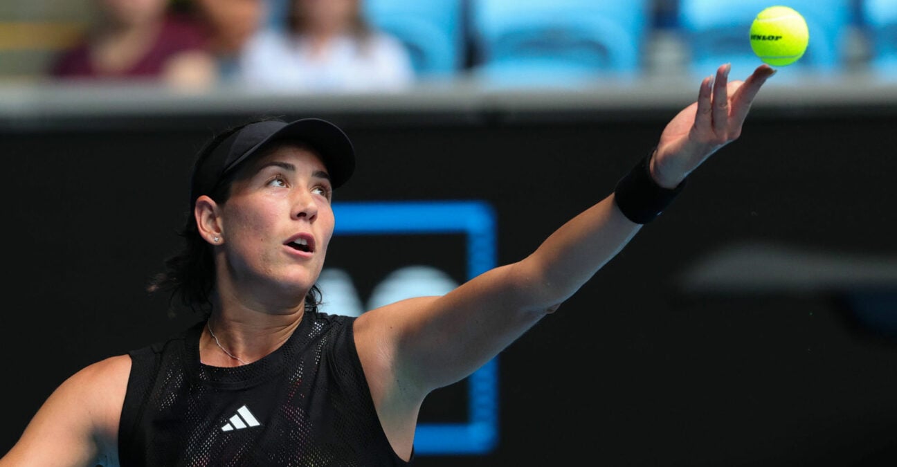 Garbine Muguruza at the 2023 Australian Open
