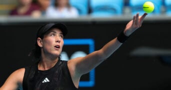 Garbine Muguruza at the 2023 Australian Open