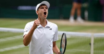 Hubert Hurkacz at 2021 Wimbledon