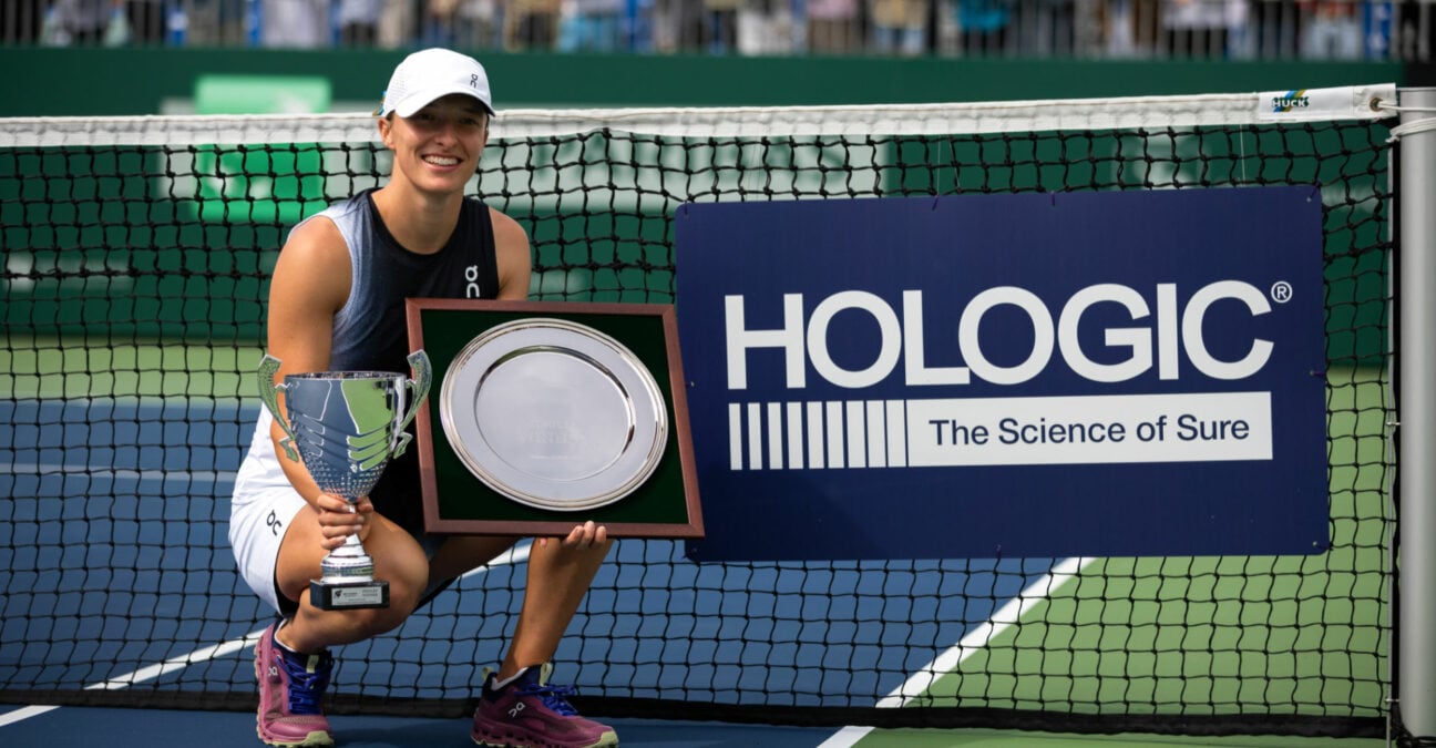Iga Swiatek at the 2023 BNP Paribas Warsaw Open