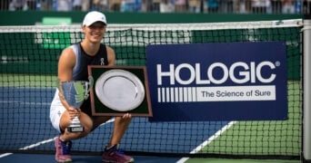 Iga Swiatek at the 2023 BNP Paribas Warsaw Open