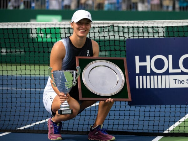 Iga Swiatek at the 2023 BNP Paribas Warsaw Open