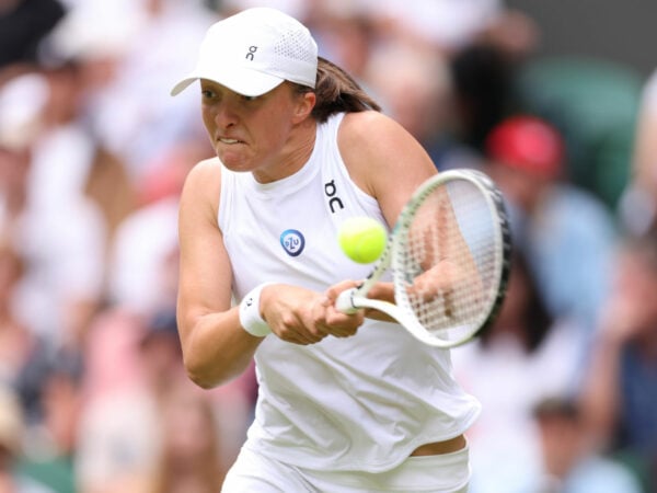 Iga Swiatek during her second round match at Wimbledon in 2023