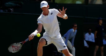 Kevin Anderson during the 2018 Wimbledon singles final
