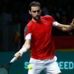 Marin Cilic at the 2022 Davis Cup