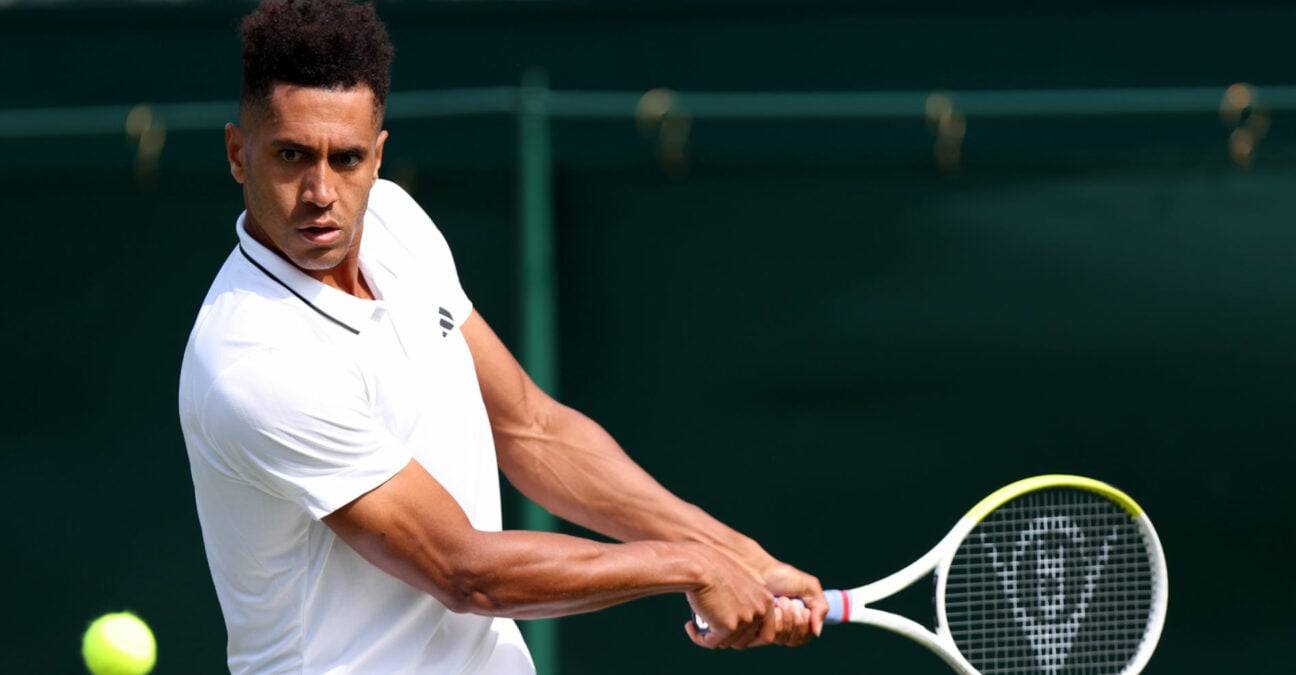 Michael Mmoh at the 2023 Wimbledon Championships