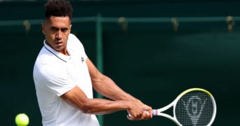 Michael Mmoh at the 2023 Wimbledon Championships