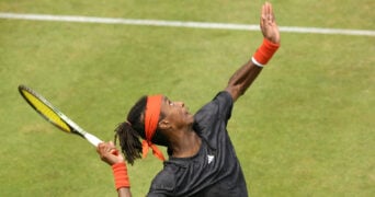 Mikael Ymer at the 2023 ATP Halle Open