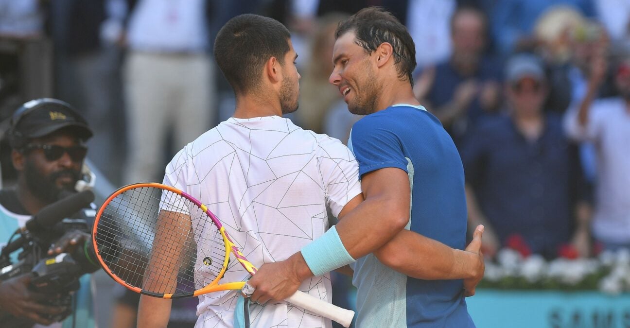 Carlos Alcaraz and Rafael Nadal
