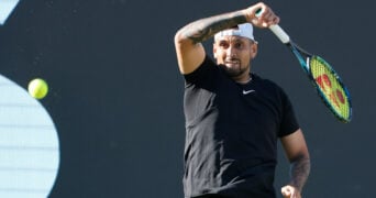 Nick Kyrgios at the 2023 Boss Open in Stuttgart