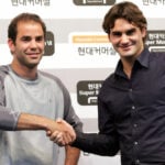 Pete Sampras and Roger Federer in 2007