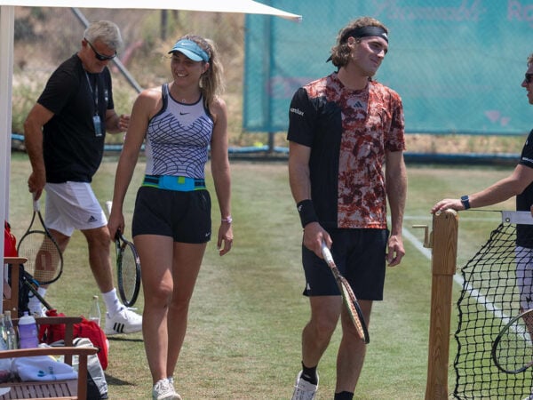 Stefanos Tsitsipas and Paula Badosa