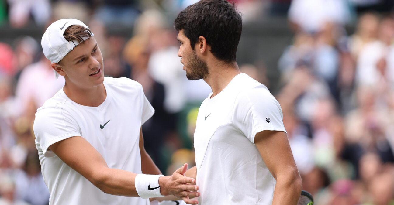 Holger Rune and Carlos Alcaraz Wimbledon 2023 | Action Plus / Panoramic