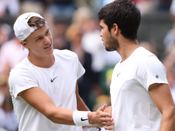 Holger Rune and Carlos Alcaraz Wimbledon 2023 | Action Plus / Panoramic