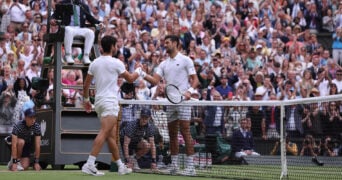 Djokovic and Alcaraz 2023 Wimbledon | Antoine Couvercelle / Panoramic