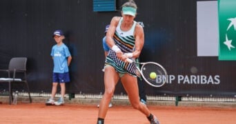 Raluka Serban at the BNP Paribas Warsaw Open in 2022