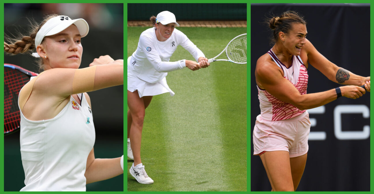 Elena Rybakina, Iga Swiatek and Aryna Sabalenka