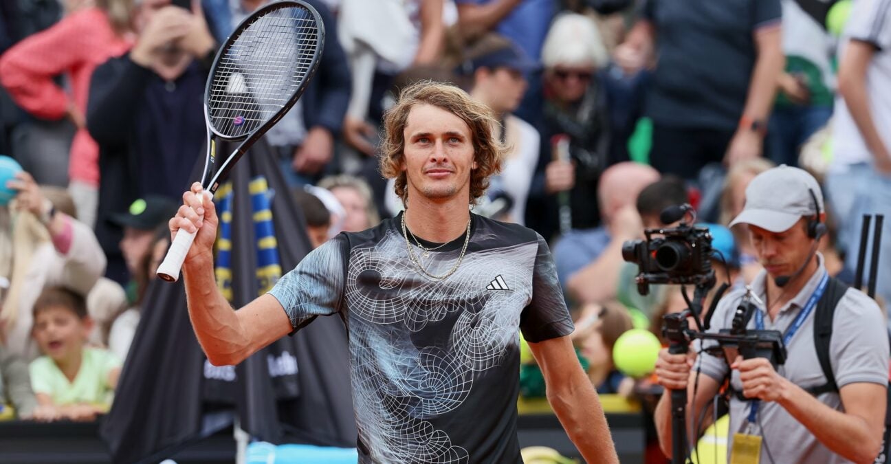 Alexander Zverev celebrating