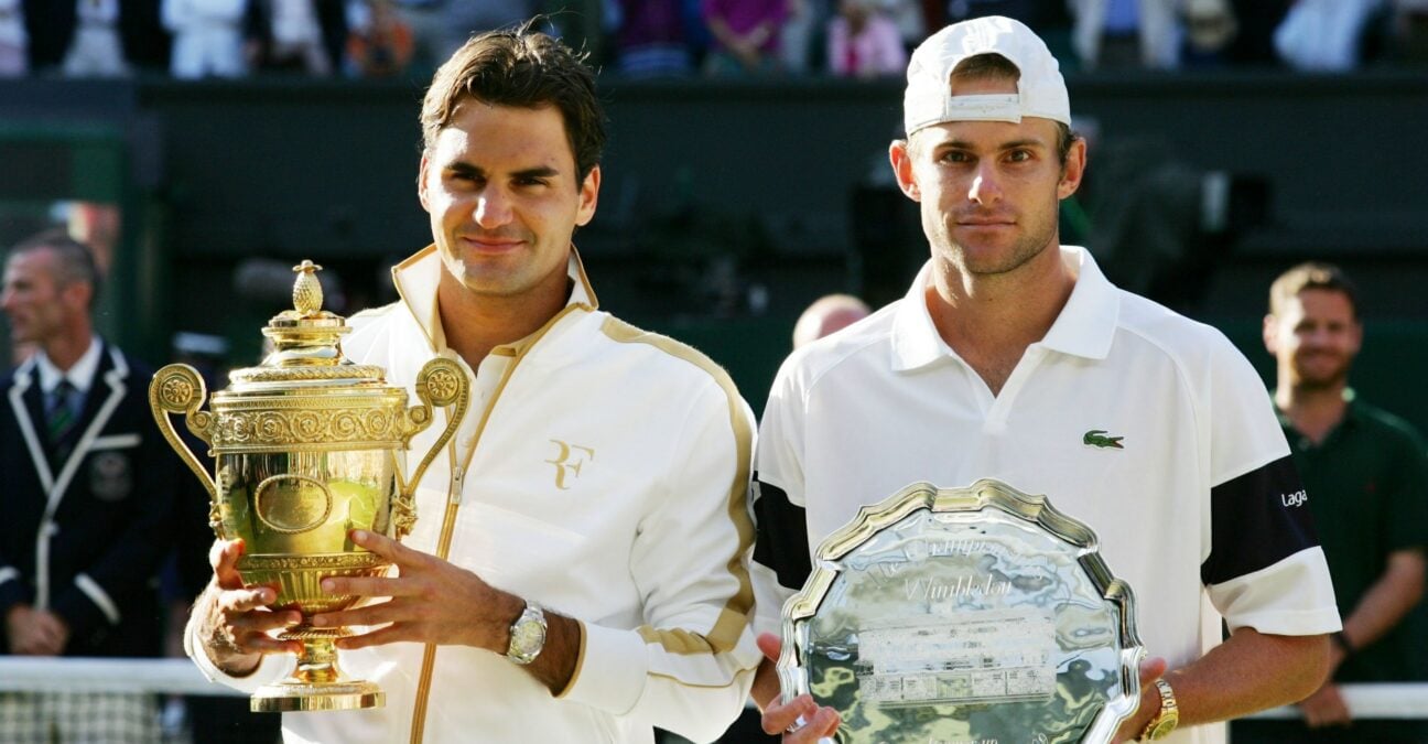 Roger Federer and Andy Roddick
