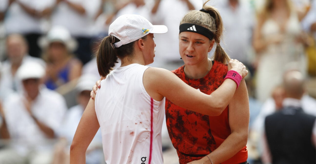 Iga Swiatek and Karolina Muchova at Roland-Garros 2023
