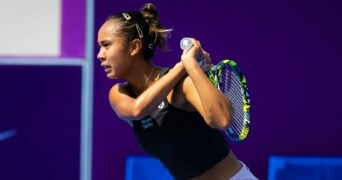 Leylah Feernandez at the WTA Doha Open in 2023 (1)