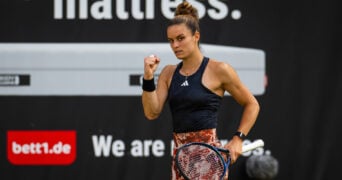 Maria Sakkari at the 2023 WTA Berlin Open