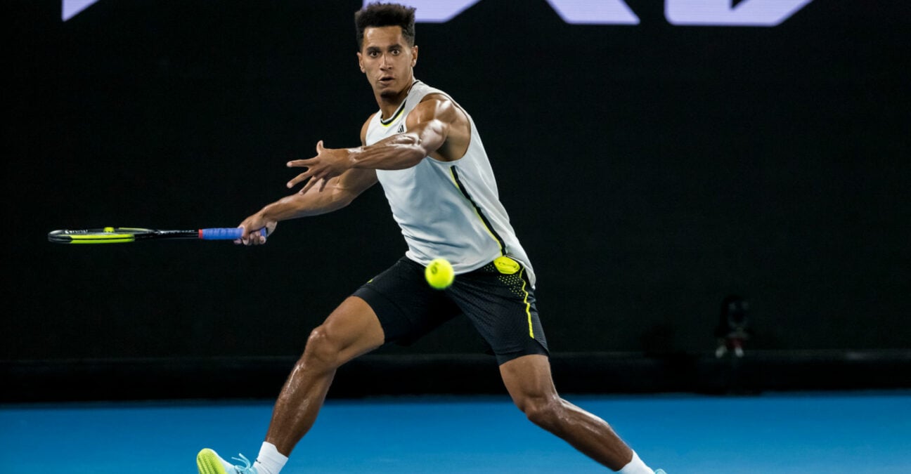 Michael Mmoh at the 2021 Australian Open