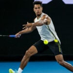 Michael Mmoh at the 2021 Australian Open