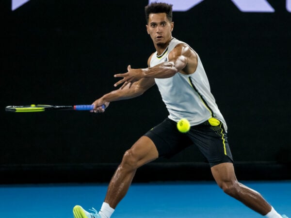 Michael Mmoh at the 2021 Australian Open