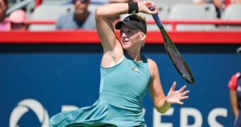 Ashlyn Krueger at the 2023 WTA National Bank Open in Canada