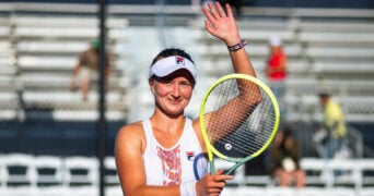 Barbora Krejcikova at the 2023 Cymbiotika San Diego Open