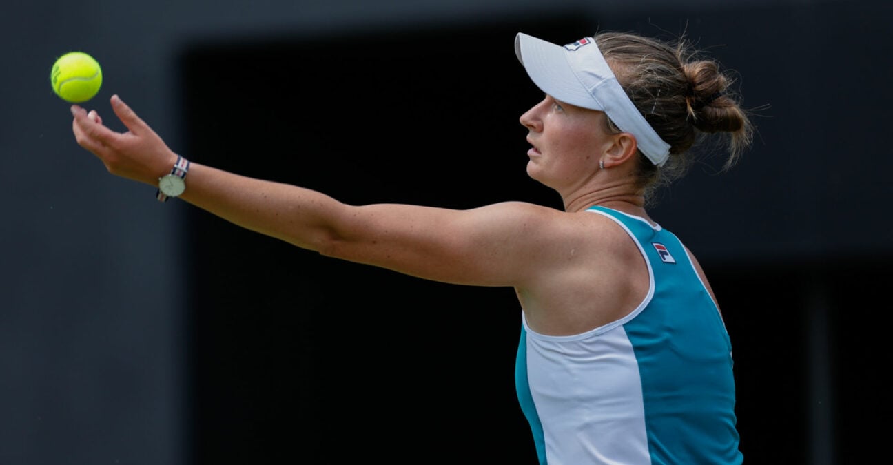 Barbora Krejcikova at the 2023 Rothesay Classic in Birmingham