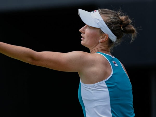 Barbora Krejcikova at the 2023 Rothesay Classic in Birmingham