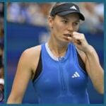 Coco Gauff and Caroline Wozniacki at the 2023 US Open