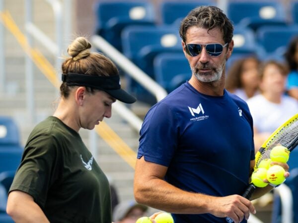 Simona Halep and Patrick Mouratoglou