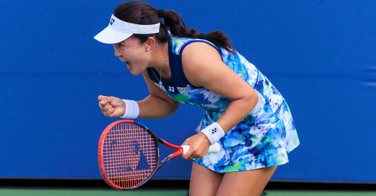 Lin Zhu at the 2023 US Open