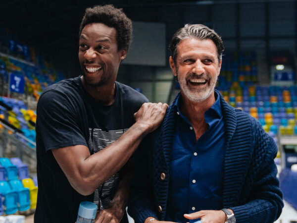 Gaël Monfils and Patrick Mouratoglou, UTS Frankfurt