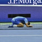 Novak Djokovic celebration USO 23