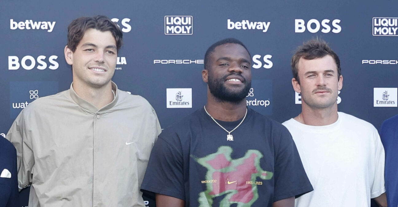 Taylor Fritz, Frances Tiafoe and Tommy Paul at the 2023 Boss Open