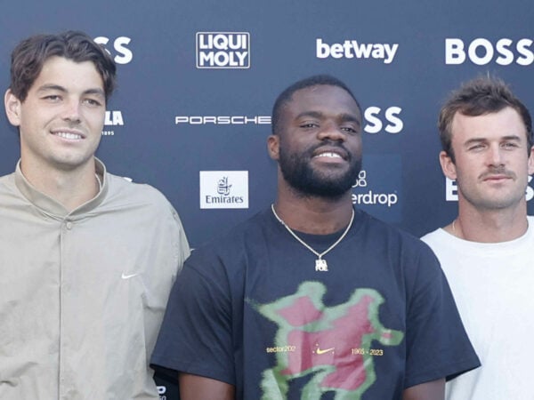 Taylor Fritz, Frances Tiafoe and Tommy Paul at the 2023 Boss Open